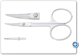 1004
Cuticle Scissors Curved, 3.5"
1005
Cuticle Scissors Straight, 3.5", Knife Shape