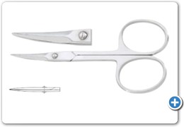 1004
Cuticle Scissors Curved, 3.5"
1005
Cuticle Scissors Straight, 3.5", Knife Shape