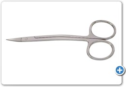 1027
Cuticle Scissors
9.5cm, Curved