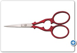 1073
Embroidery Scissors, 9cm
Straight (Color Coated)