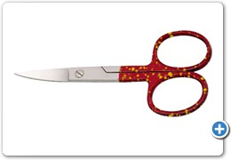 1079
Nail Scissors, 9cm, Curved
(Color Coated)