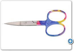 1080
Nail Scissors, 9cm, Curved
(Color Coated)