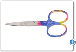 1080
Nail Scissors, 9cm, Curved
(Color Coated)