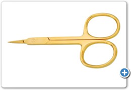 1094
Cuticle Arrow Point Scissors
 9cm, Straight (Full Gold)