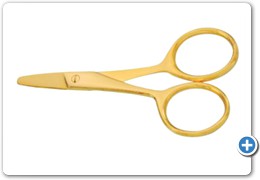 1095
Baby Scissors, 6.5cm
Straight (Full Gold)