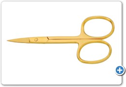 1096
Nail Scissors 9cm
Straight (Full Gold)