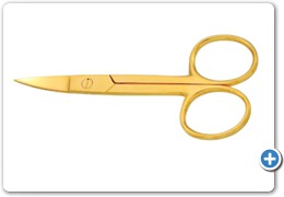 1097
Nail Scissors 9cm
Curved (Full Gold)