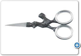 1066
Embroidery Scissors (Cock)
Straight 7.5cm, (Color Coated)