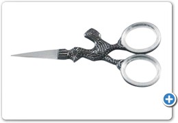 1066
Embroidery Scissors (Cock)
Straight 7.5cm, (Color Coated)