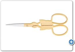 1070
Embroidery Scissors (butterfly)
Half Gold